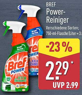 BREF Power-Reiniger - 750-ml-Flasche, verschiedene Sorten