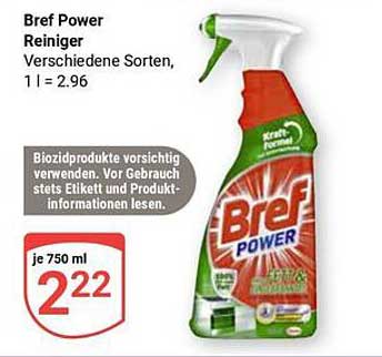 Bref Power Reiniger - Je 750 ml für nur 2,22 €