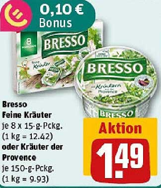 Bresso Feine Kräuter 8 x 15-g-Päckchen (1 kg = 12,42 €)
