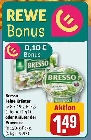 Bresso Feine Kräuter 8 x 15-g-Pckg. oder Kräuter der Provence 150-g-Pckg.