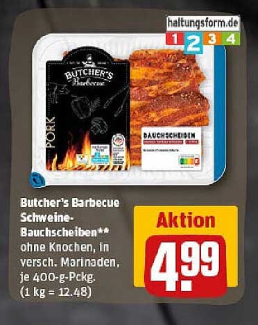 Butcher's Barbecue Schweine-Bauchscheiben