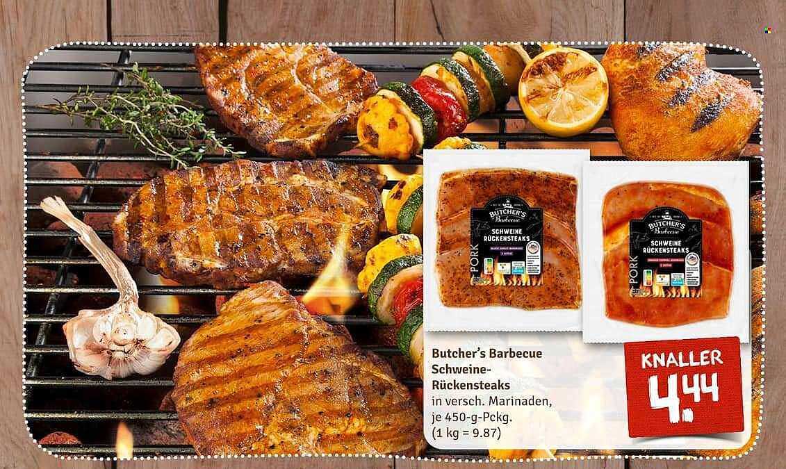 Butcher's Barbecue Schweine-Rückensteaks