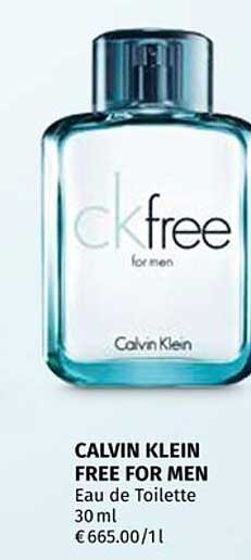 CALVIN KLEIN FREE FOR MEN Eau de Toilette 30 ml