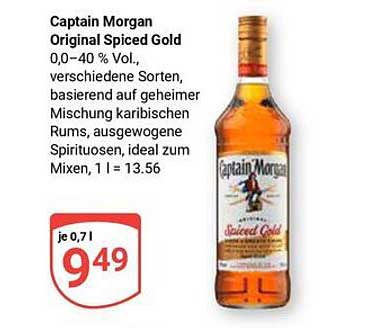 Captain Morgan Original Spiced Gold 0,0–40 % Vol.