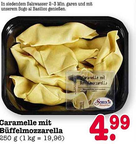Caramelle mit Büffelmozzarella 250 g