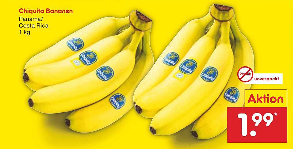 Chiquita Bananen 1 kg - Aktion