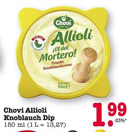 Chovi Allioli Knoblauch Dip