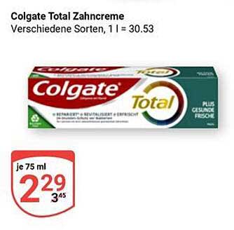 Colgate Total Zahnpasta 75 ml – Gesundheit für Ihr Lächeln