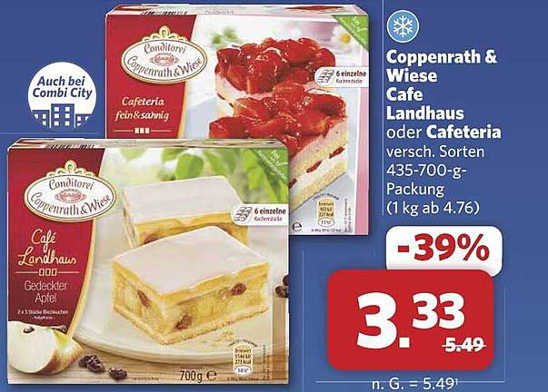 Coppenrath & Wiese Cafe Landhaus oder Cafeteria - versch. Sorten 435-700-g-Packung