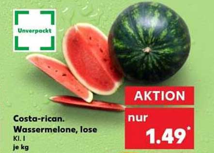 Costa-ricanische Wassermelone, lose - nur 1,49€ je kg