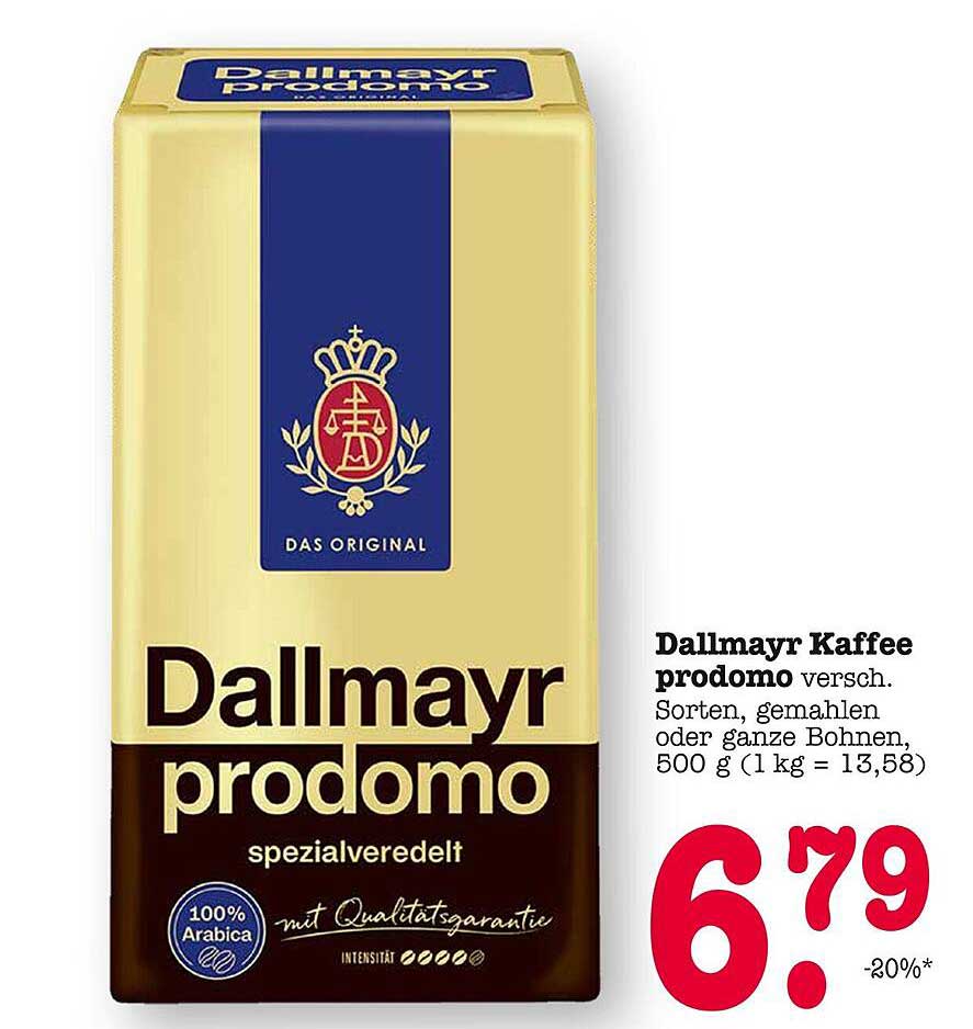 Dallmayr Kaffee prodomo, 500 g, verschiedene Sorten