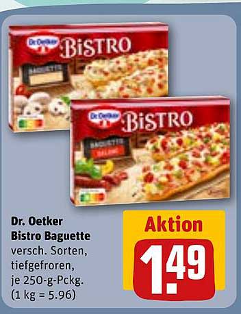 Dr. Oetker Bistro Baguette, 250 g, Aktionspreis