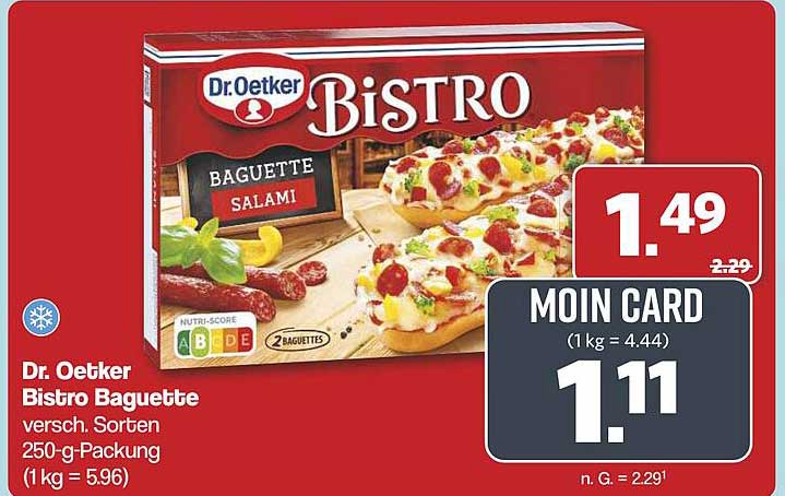 Dr. Oetker Bistro Baguette verschiedene Sorten 250-g-Packung
