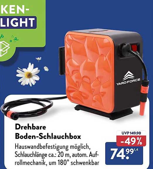 Drehbare Boden-Schlauchbox