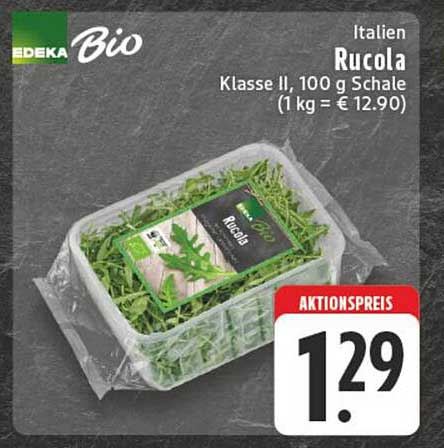EDEKA Bio Rucola 100 g Schale – Aktionspreis!