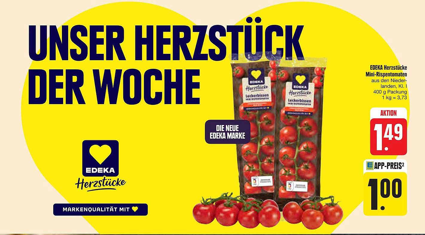 EDEKA Herzstücke Mini-Rispentomaten 400 g