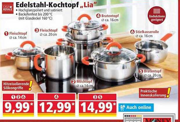 Edelstahl-Kochtopf "Lia"