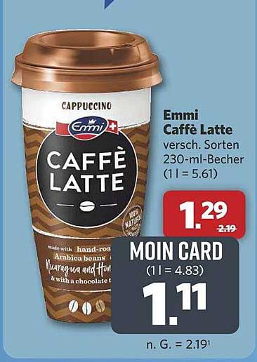 Emmi Caffè Latte - Verschiedene Sorten im 230-ml-Becher