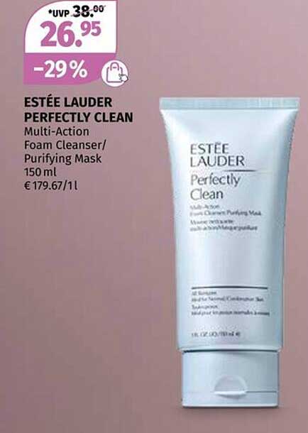 ESTÉE LAUDER PERFECTLY CLEAN Multi-Action Foam Cleanser / Purifying Mask 150 ml