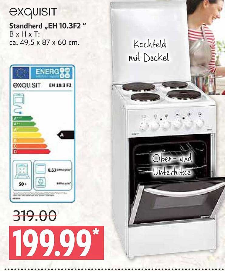 Exquisit Standherd "EH 10.3F2"