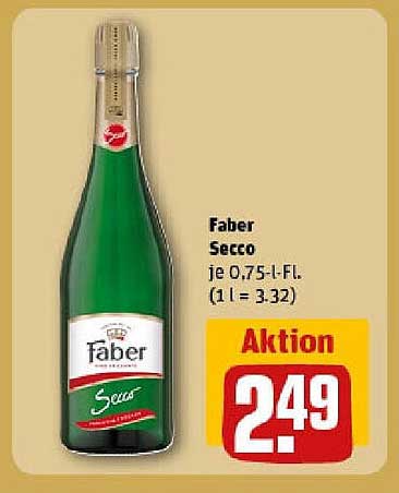 Faber Secco je 0,75-l-Fl.