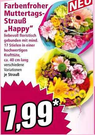 Farbenfroher Muttertags-Strauß "Happy"
