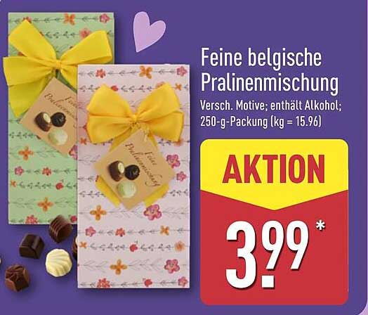 Feine belgische Pralinenmischung
