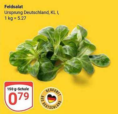Feldsalat - frisch aus Deutschland, 150 g für nur 0,79 €