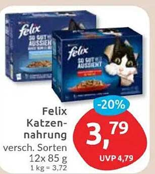 Felix Katzennahrung 12x85 g - Verschiedene Sorten