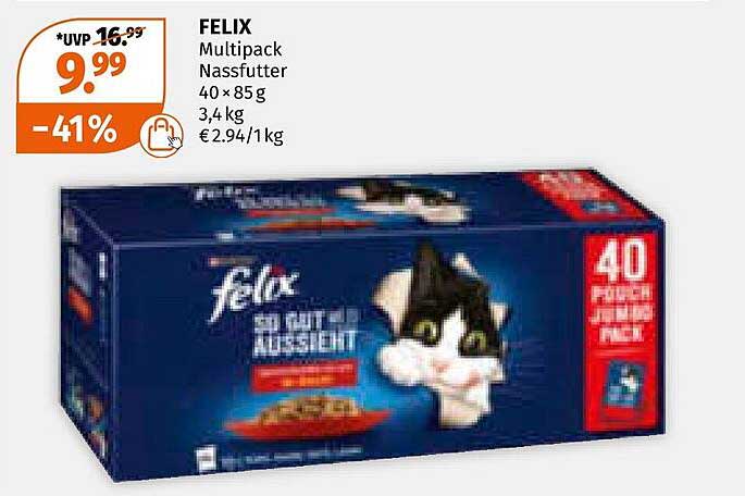 FELIX Multipack Nassfutter 40 × 85 g