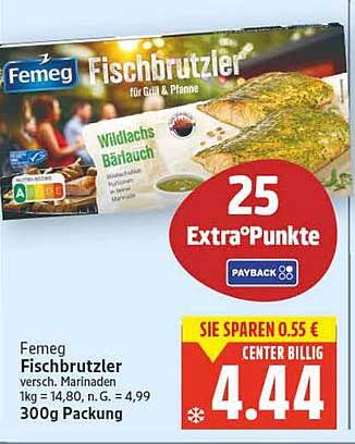 Femeg Fischbrutzler, verschiedene Marinaden, 300g Packung