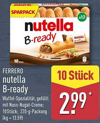 Ferrero nutella B-ready - Sparpack 10 Stück