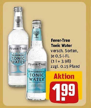 Fever-Tree Tonic Water - verschiedene Sorten, 0,5-L-Flasche