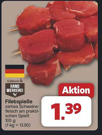 Filetspieße - zartes Schweinefleisch am praktischen Spieß