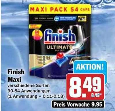 Finish Maxi 54 Kapseln - Ultimative Reinigung