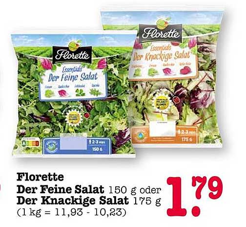 Florette Der Feine Salat 150 g oder Der Knackige Salat 175 g