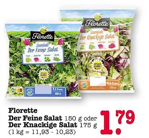 Florette Der Feine Salat 150 g oder Der Knackige Salat 175 g