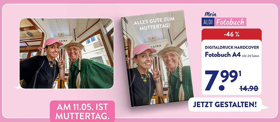 Fotobuch A4 Hardcover – Alles Gute zum Muttertag!