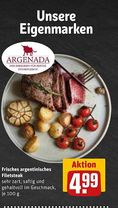 Frisches argentinisches Filetsteak