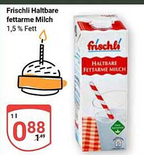 Frischli Haltbare fettarme Milch 1,5 % Fett