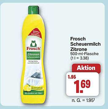 Frosch Scheuermilch Zitrone 500-ml-Flasche