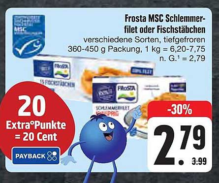 Frosta MSC Schlemmerfilet oder Fischstäbchen, verschiedene Sorten, tiefgefroren