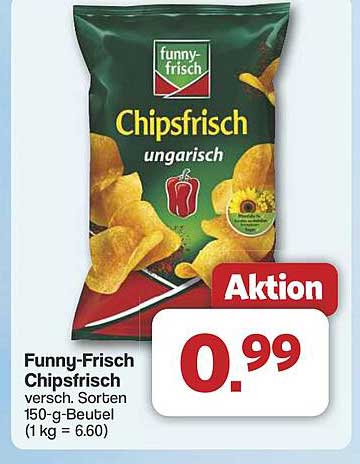 Funny-Frisch Chipsfrisch ungarisch 150-g-Beutel
