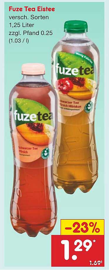 Fuze Tea Eistee - verschiedene Sorten (1,25 Liter)