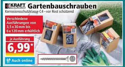 Gartenbauschrauben Korrosionsschutzklasse C4 – vor Rost schützend