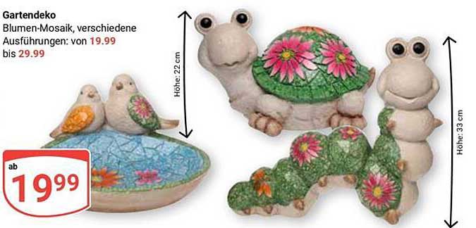 Gartendeko Blumen-Mosaik, verschiedene Ausführungen: von 19.99 bis 29.99