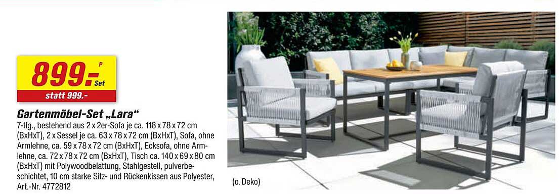 Gartenmöbel-Set „Lara“