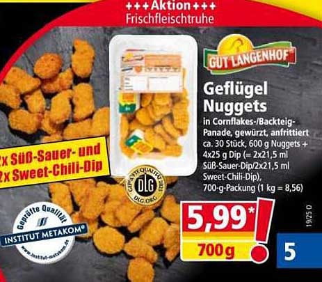 Geflügel Nuggets in Cornflakes-Panade – 700g