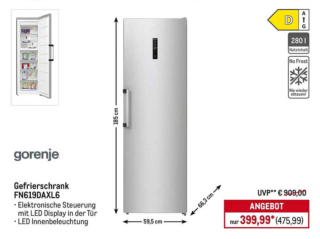 Gefrierschrank FN619DAXL6 von Gorenje