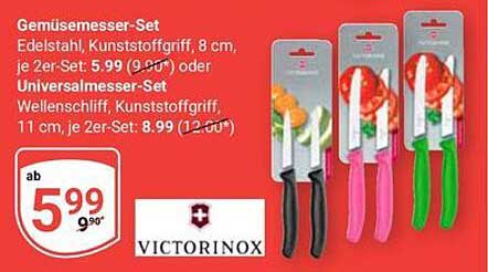 Gemüsemesser-Set und Universalmesser-Set von Victorinox